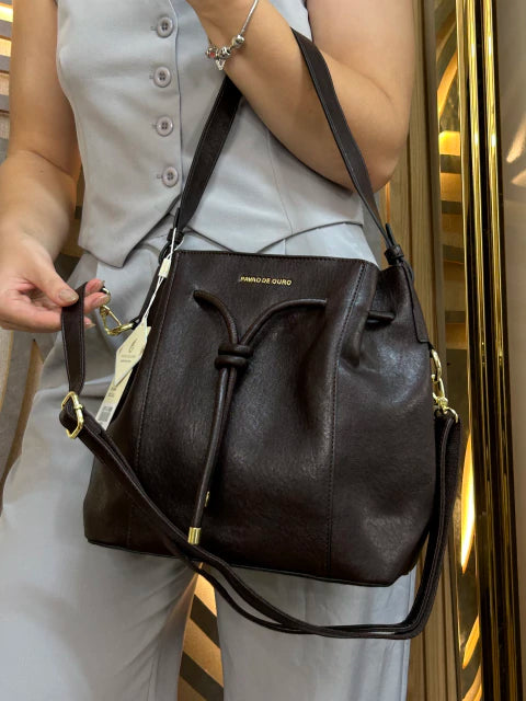 Bolsa Mão Pavão de Ouro